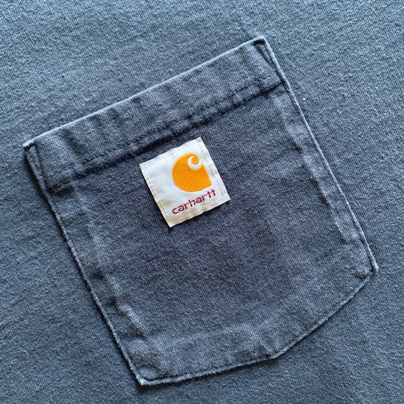 NWOT XXL Stonewashed Loose Fit Carhartt Heavyweight Short Sleeve Men’s Tees - Picture 3 of 4